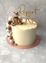 1st bithday teddy cake